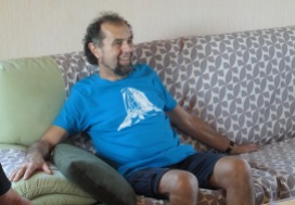 Gérard Chabot et son tee-shirt du Mont-Aiguille