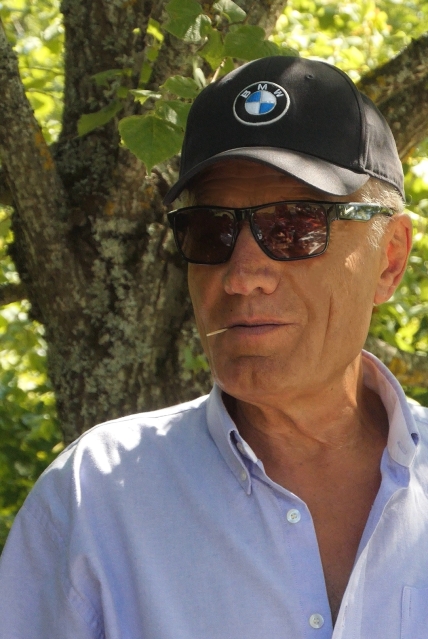 Gérard Neury et sa casquette BMW à Mens en 2019