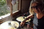 Simone Neury la chef cuisinière des Dés en Bulles dans le Trièves en 2019